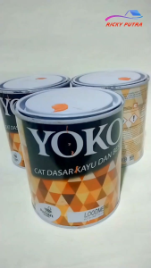 Meni Yoko Cat dasar kayu besi anti karat anti rayap warna orange avian