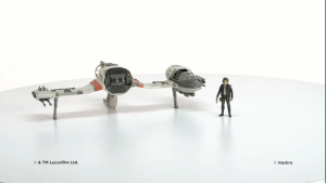 Star Wars Force Link Resistance Ski Speeder 1:18 scale and Captain Poe Dameron 3.75 inch Action Figure Playset