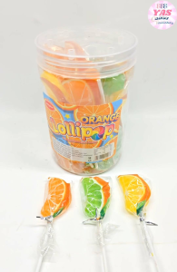 30pcs ORANGE LOLLIPOP CANDY/loot bag fillers /paninda /giveaways/party favors.