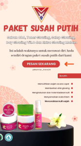 (COD) PAKET SUSAH PUTIH TERAMPUH NOMOR SATU!!!(SALEP GLOWING DAY GLOWING VIT.C EXTRA GLOWING MALAM TONER GLOWING SABUN BATANG CDA) ORIGINAL 100%