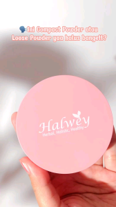 Halwey Bedak Padat Sheer Powder Perfect Bright [Free gift]