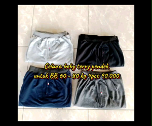 Celana Cinos Pendek Bahan Baby: Harga Untuk 4 Pcs