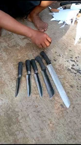 Set Pisau Dapur Premium 5 Pcs - Baja Ketajaman Tinggi Warna Hitam