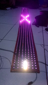 Strobo kaca bus/truk 7 baris 200cm DC 12v text wife 50 animasi