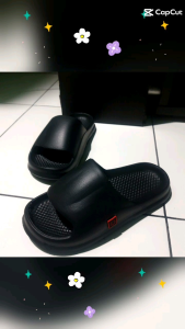 HEMA 965 M BLACK 39/44 Sandal Selop Pria Dewasa Karet