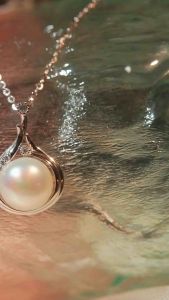 (Bebas beli 2 dapat bonus) Set11 COD Kalung anting bola putih manis titanium wanita Korea