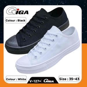 GIGA รองเท้าผ้าใบ รุ่น V-127+ สีขาว/สีดำ