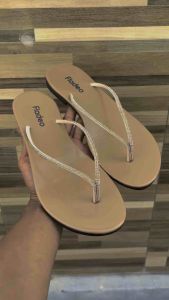 PROMO TERMURAH Sandal Wanita Fladeo Jepit Blink Kristal Size 36-40 Sendal Teplek Flat Cewek Pergi Jalan Warna Hitam Japit Anti Slip