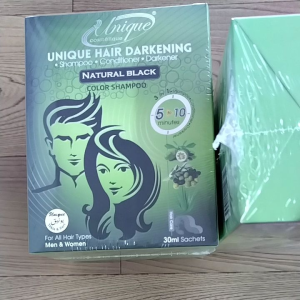 Unique Hair Dye Natural Black ( 10x 30ml)