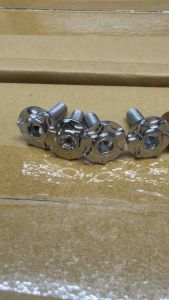 HENG Fender Bolts Set for Aerox/Nmax - 4 Pieces - Gold and Silver Finish - Motorcycle Accessories - Windshield Bolts