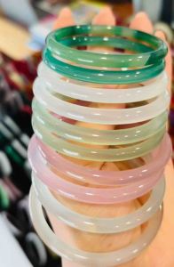 Cặp vòng ngọc chột 6li xinh yêu thời trang dưỡng Tâm nuôi dưỡng năng lượng tích cực