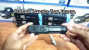 Senter Swat Led Super Terang & Zoom Strobo Senter Police Smilling Shark