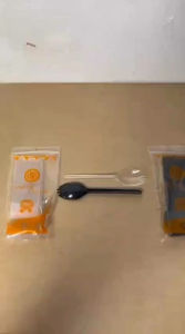 [3 PACK] Sendok Garpu Spork Food Grade / Sendok Garpu / Sendok Garpu Plastik 2 in 1 Merk UNO Isi 75 Pcs