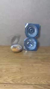 Mika Donat Bulat Tray Donut Isi 50pcs Wadah Mika Plastik Kue Roti Kemasan Jernih Food Grade