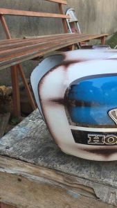 Tangki honda cb tangki motif mbladus cat glosy motif mbladus cat bukan stiker bahan berkualitas tangki mbladus dilan