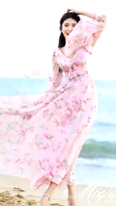 TM 12815 Dress Godivia Floral Maxi Import