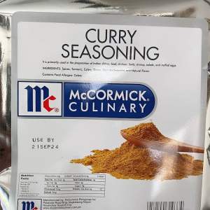 McCormick Curry Seasoning 1kg - Spicy aromatic versatile 1kg pack for cooking.