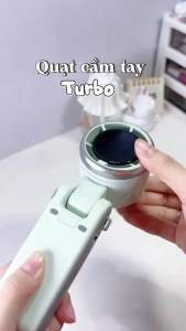 Quạt mini turbo siêu mát Quạt cầm tay thiết kế gấp gọn
