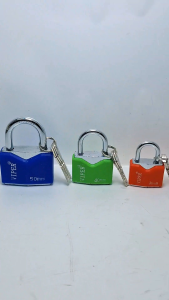 GEMBOK CHROME KOPER CAT WARNA LAPIS PVC COATED PADLOCK LUGGAGE