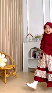 FADIRA set gamis jilbab anak perempuan umur 4-10 tahun premium