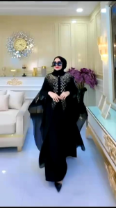 KAFTAN ABAYA TURKEY ZEHRAZA SERIES - JERSEY PREMIUM CANTIK ELEGAN SERI WARNA
