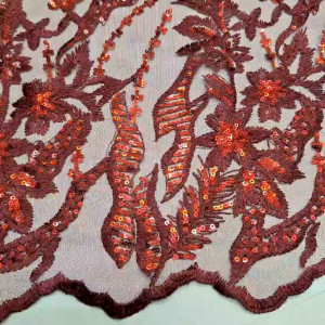 Kain tile motif elisab/tille salur payet spenggel/Bahan kebaya full payet