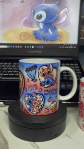 Stitch and Angel Mug cute love edition