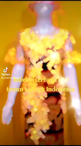 DRESS TENUN MIK BROKAT KUNING EMAS MOTIF SUMBA