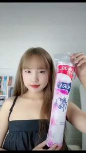 [Mẫu Mới_Chính Hãng Nga] Bông tẩy trang Aura 150 miếng. Tẩy trang sạch da không dính xơ bông mềm mịn da không rát da.