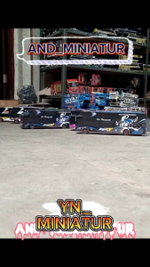 miniatur bus whitetrose haryanto real terbaru ful lampu
