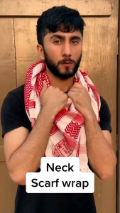 Sorban Krudung & Motif Oval Arab: Aksesoris Rumbai & Bahan Lembut