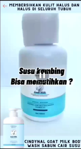 (BPOM) CINDYNAL Sabun Pemutih Seluruh Badan 800ml Goat Milk Niacinamide Lembut Body Wash