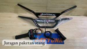Stang trail monstet plat hitam+gas spontan 3tombol