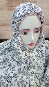 MUKENA DEWASA TERUSAN MOTIS SAHARA PRINTING BAHAN KATUN VOIL