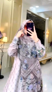 Almirapremium Kamela Set Hijab & Gamis Premium