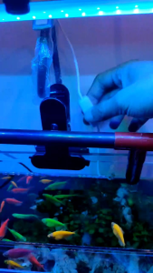 Ice Blue Lampu LED Strip USB Saklar Untuk Aquarium Hemat listrik Bisa Menggunakan Power Bank
