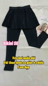 Váy quần bơi dài giúp bạn tự tin bơi và học bơi Bikini SG