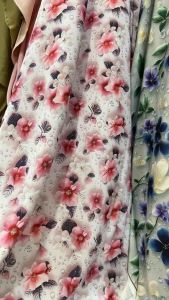 [ VẢI NAKI ] Vải Lụa Mango Hoạ Tiết Hoa Nhí Hình thú mát mịn may đồ bộ áo dài đầm váyvv…