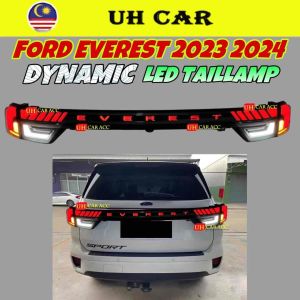 (WORD EVEREST) Ford Everest 2023 2024 Dynamic Led Tail Lamp Taillamp Taillight Light Running Signal Tailgate Led Third