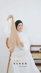 KENAN - Bergo Maryam Dzavina Daily hijab Instan Size M Jersey Langsung Slup Anti Ribet Kerudung Nyaman Simple