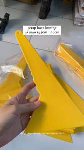 Scrap Kaca Rakel Kuning untuk pasang kaca film stiker mobil