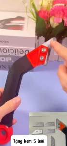 Bộ Dụng Cụ Cạo Ron Gạch -Tặng Kèm 5 Lưỡi Dao Cạo Sạch Ron Nền Gạch Cũ