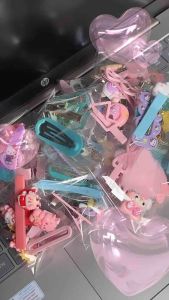 [Ready stock]6pcs Cute blue and pink cartoon hairpin Jepit rambut kartun biru dan merah jambu 可爱卡通发夹