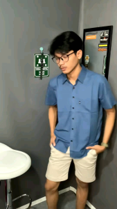 PAKET HEMAT 2PCS CUMAN 50RIBUAN Kemeja Polos Pria Lengan Pendek Premium Distro Motif Polos Baju Kerja Casual Atasan Cowok Pola Slimfit Premium Hitam Putih Tangan Pendek Pakaian Formal Dewasa Navy Dan Softblue