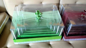 Promo Murah Kotak Hantaran Sepaket Isi 4 Tutup Mika