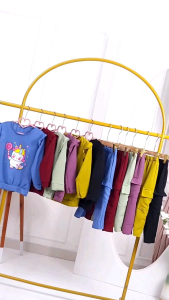 DULCE SET KIDS (3THN-13THN) CELANA CARGO CRINKLE PRINTING // SETELAN DULCE //