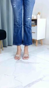 Quwertyzone - Hanna High Heels Wanita / Heels 7 cm / Heels Hak Kaca / Sandal Wanita Big Size HM 01