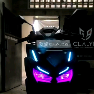 Paket Alis Vario 160: Lampu depan bonus Devil Eyes & Lampu alis DRL