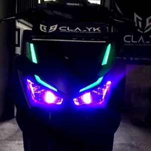 TERLARIS - LAMPU ALIS RGB SEIN RUNNING VARIO NEW 160 BONUS DEVIL EYE SEPASANG - LAMPU ALIS RGB REMOTE VARIO 160 ATAS & BAWAH