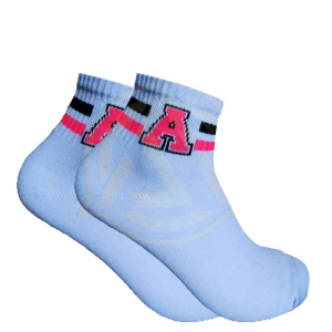 Kaos Kaki Oldschool Pendek Motif Huruf/Inisial - The Azma Store